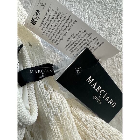 NWT - Marciano Meline One-Shoulder Sweater Maxi Dress – Pale Pearl – Size XS - Picture 4 of 5